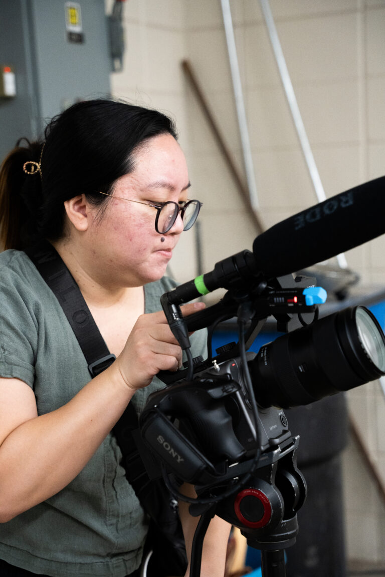 Angelia filming at SoWashCo