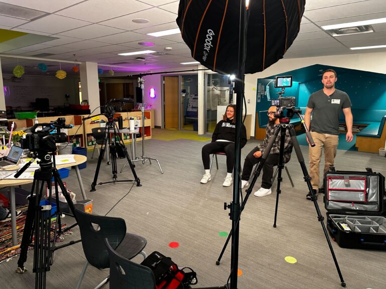 Filming at Black Men Teach