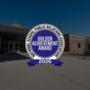 golden achievement badge over photo of NPS